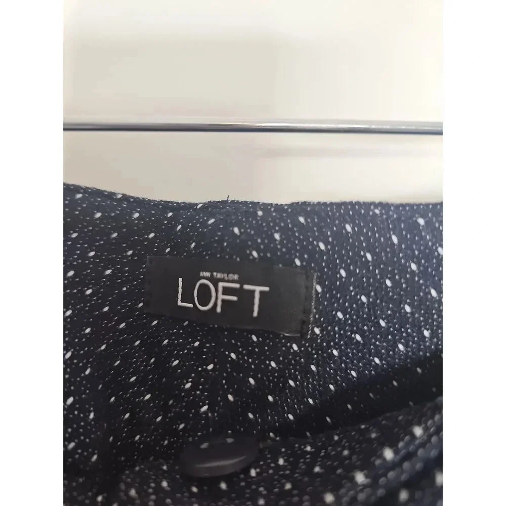 Ann Taylor LOFT Blue Marissa Skinny Trousers Size 8